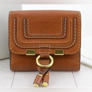 Chloe Marcie Square Wallet Brown Authentic